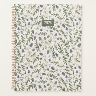 Planner 2026 Thistle Flowers