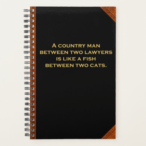 Planner Ben Franklin Quote Lawyers Vintage Style