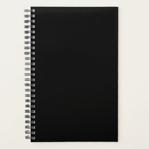 Planner Black Color Simple Plain Black