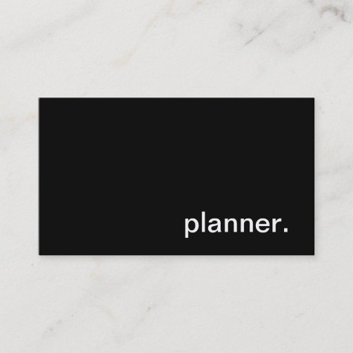 Customizable Planner Business Card