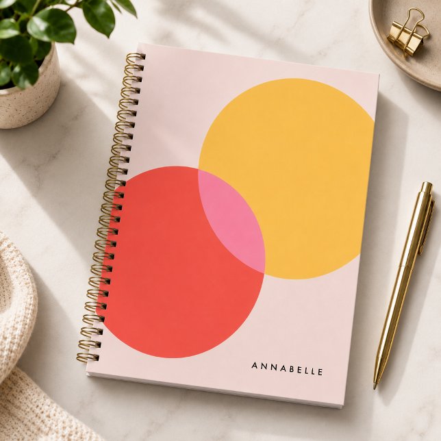 Planner | Custom Abstract Color Block Organizer (Personalized abstract planner with custom name for schedules, goals, notes, and routines.
)