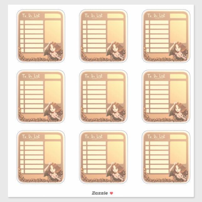 Planner Cute Stickers To Do List Scrapbook (Sheet)
