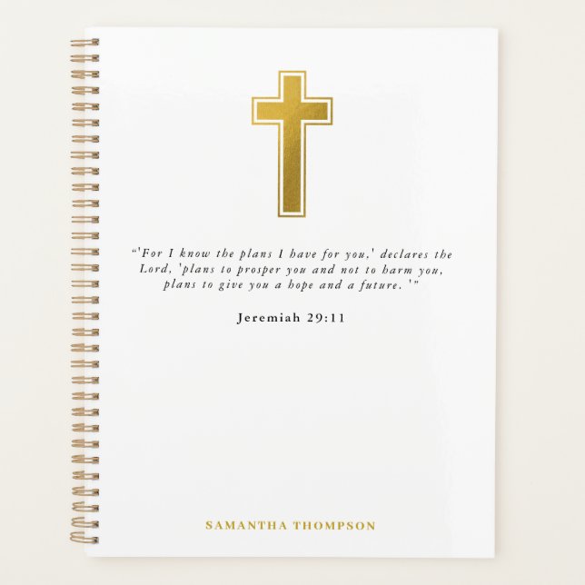 Planner for Christians Religious Inspirational  (Front)
