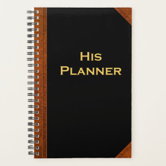 Planner For Men His Planner Vintage Style