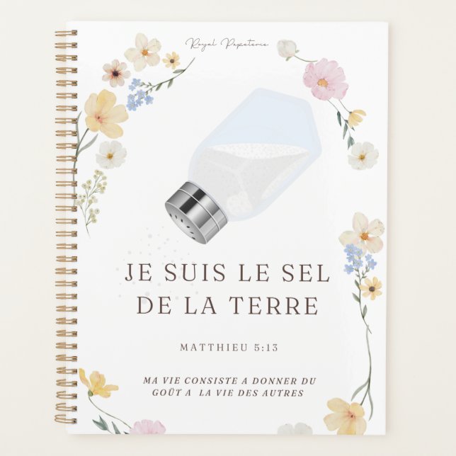Planner "I am the salt of the earth" Organization (Front)
