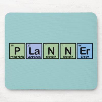 Planner made of Elements Mouse Pad