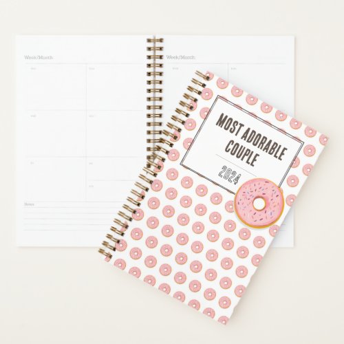 Planner Most adorable couple donuts design Planner