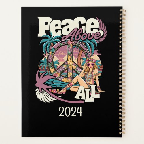 PLANNER PEACE ABOVE ALL _PERSONALIZED HIPPIE STYLE