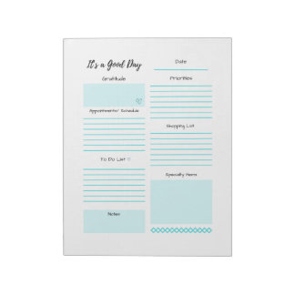 Planner Schedule To Do List Notepad