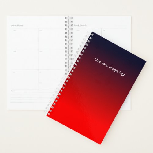 Planner Small Dark Blue _ Red