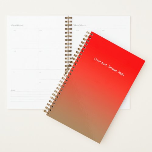 Planner Small Red _ Gold