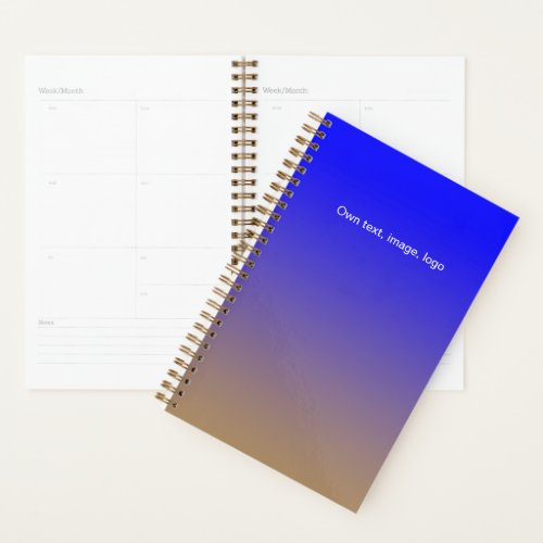 Planner Small Royal Blue _ Gold