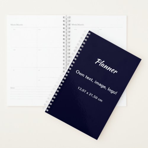 Planner Small uni Dark Blue