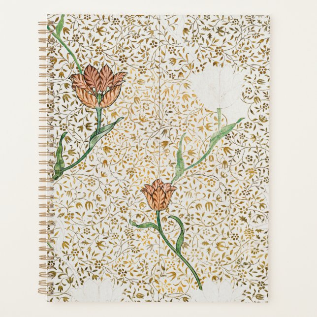 PLANNER : WILLIAM MORRIS : GARDEN TULIP DRAWING (Front)
