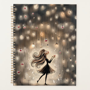 Planner with a Cascade of Glowing Lights