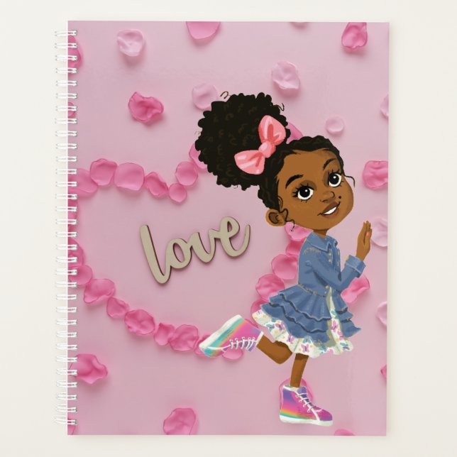 Planner with hearts for girls (Front)