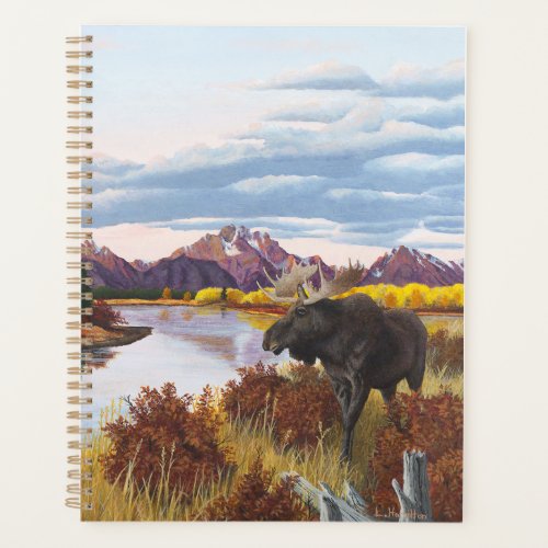 Planner with Moose Picture