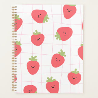 Planner with strawberry cute cover