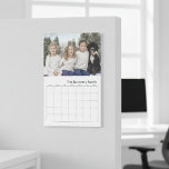 Planning Blank Calendar Photo Family Monogram Magnetic Dry Erase Sheet<br><div class="desc">This design may be personalized in the area provided by changing the photo and/or text. Or it can be customized by clicking Personalize this Template and then choosing the click to customize further option and delete or change the color of the background, add text, change the text color or style,...</div>