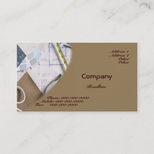 Customizable Planning Business Card