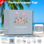 PLANNING Gifts for Bride - Flamingo Theme 3 Ring Binder<br><div class="desc">This item is part of my Blushing Flamingos collection. My Tropical Flamingo and Palm Leaves Wedding and Bridal Shower Collection, is a vibrant celebration of paradise perfectly suited for summer, destination, and beach weddings. Embrace the allure of tropical islands with the enchanting presence of pink flamingos and lush green palm...</div>