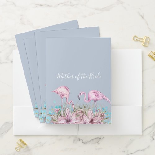 PLANNING Gifts for Bride _ Flamingo Theme Pocket Folder