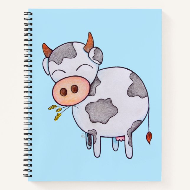 Planning My Next Mooove.. Customizable Cow Notebook (Front)