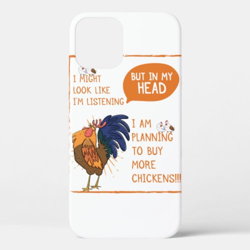 Planning To Buy More Chicken Funny Chicken Love Ro iPhone 12 Case
