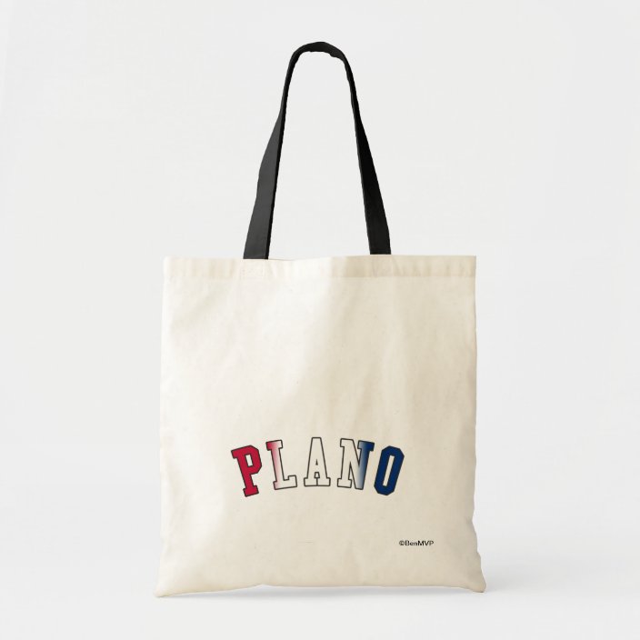 Plano in Texas State Flag Colors Tote Bag