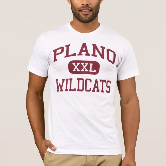 Plano - Wildcats - Senior - Plano Texas T-Shirt (Front)