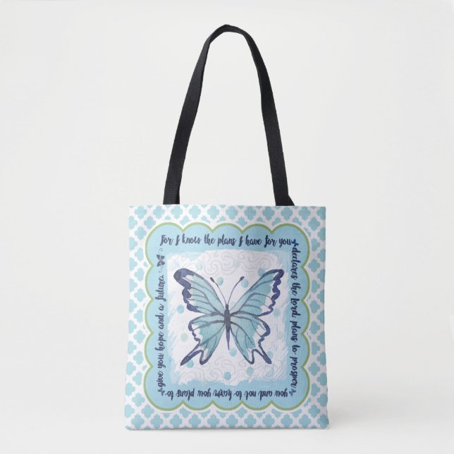 Plans for You Butterfly Tote (Front)