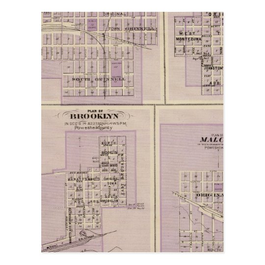 Plans of Brooklyn, Grinnell Postcard