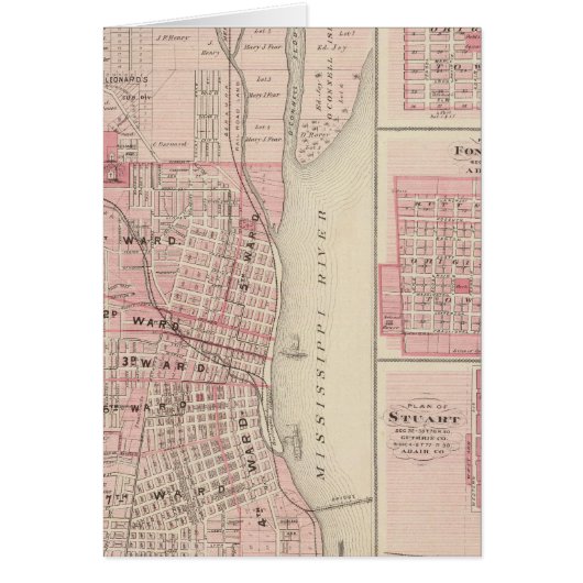 Plans of Burlington, Greenfield Cards (Front)