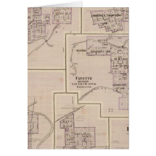 Plans of Cedar Falls Cards (Front)