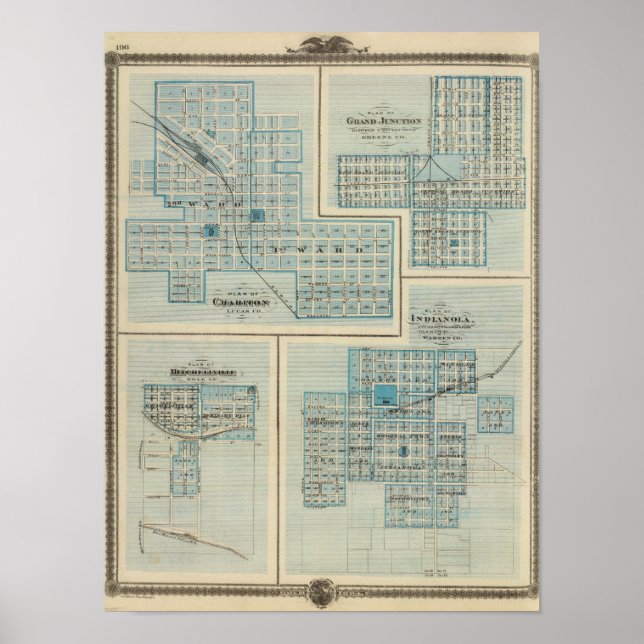 Plans of Chariton, Grand Junction Poster (Front)