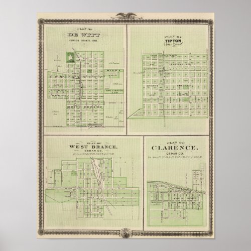 Plans of DeWitt Tipton Poster