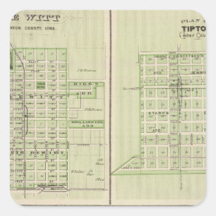 Plans of DeWitt, Tipton Square Sticker