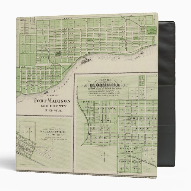 Plans of Fort Madison 3 Ring Binder (Front/Inside)