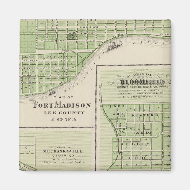 Plans of Fort Madison Magnet (Front)