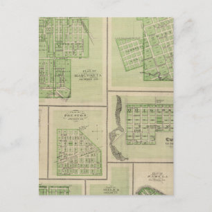 Plans of Maquoketa, Bellevue, Princeton Postcard