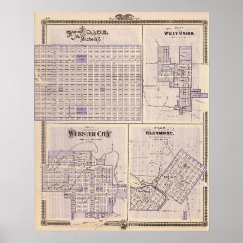 Plans of Osage West Union Poster