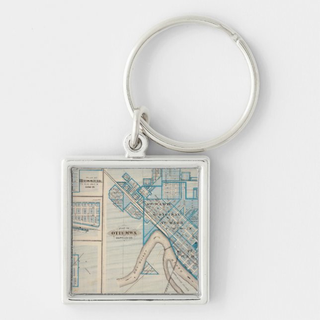 Plans of Ottumwa, Russell, Scranton Keychain (Front)