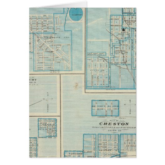 Plans of Shenandoah, Bedford Cards (Front)