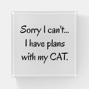 Plans with my CAT Paperweight