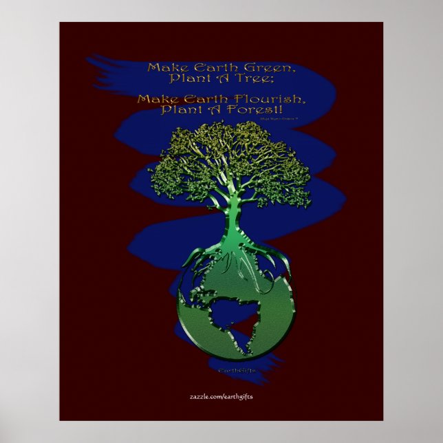 PLANT A FOREST Art Poster & Poem (Front)