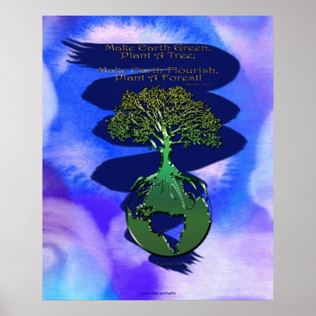 PLANT A FOREST Art Poster & Poem (Front)