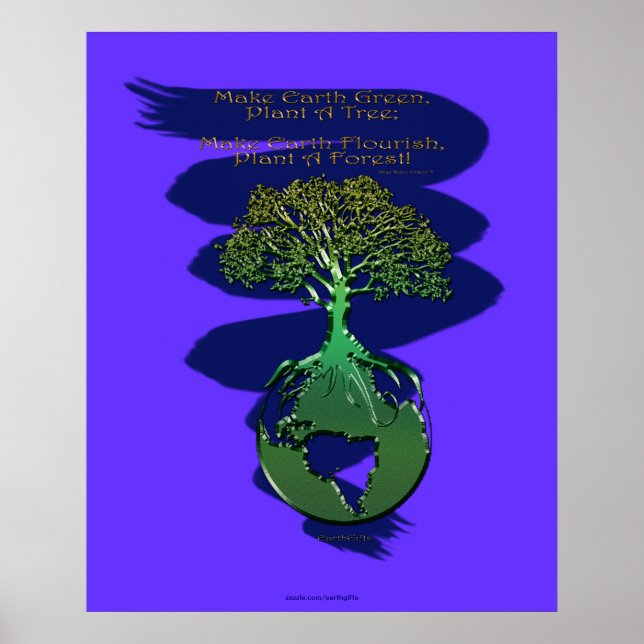 PLANT A FOREST Art Poster & Poem (Front)