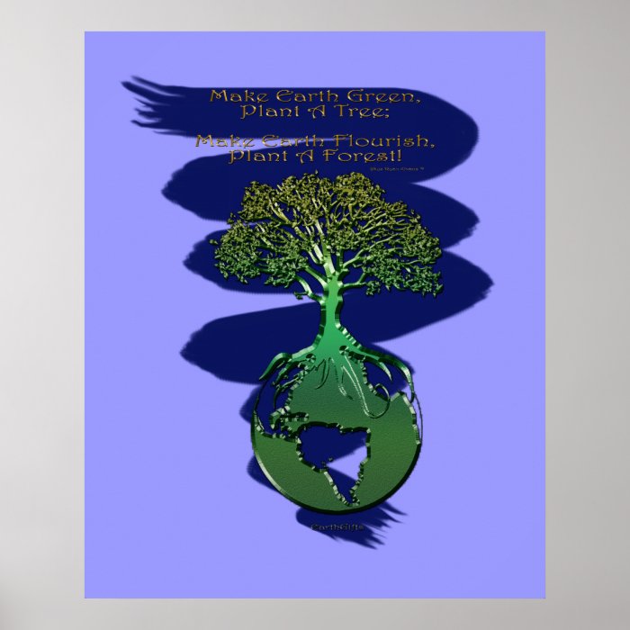 PLANT A FOREST Art Poster & Poem