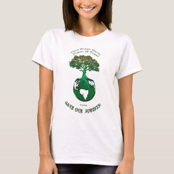 Plant A Tree Ecology Art Earth Day Top by EarthGifts at Zazzle