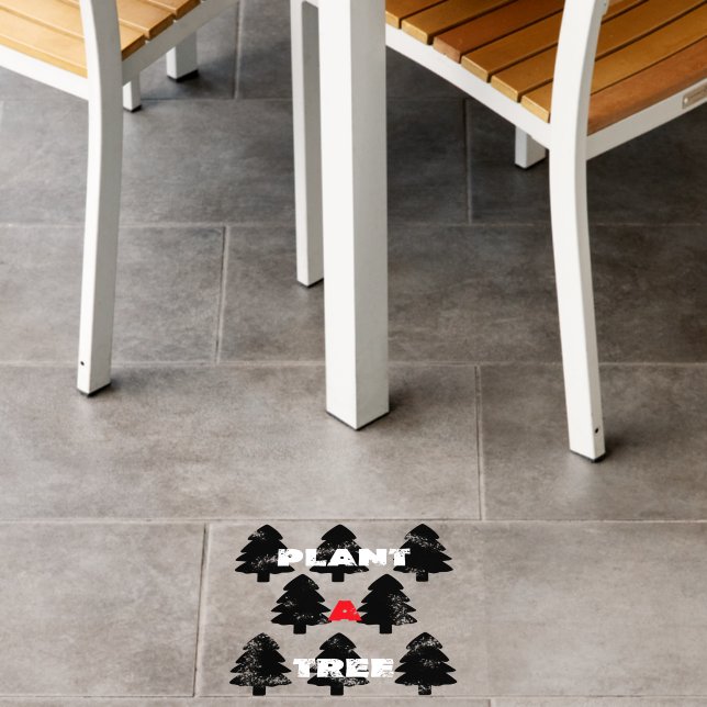 Plant A Tree Fir Trees Floor Decals (Restaurant)